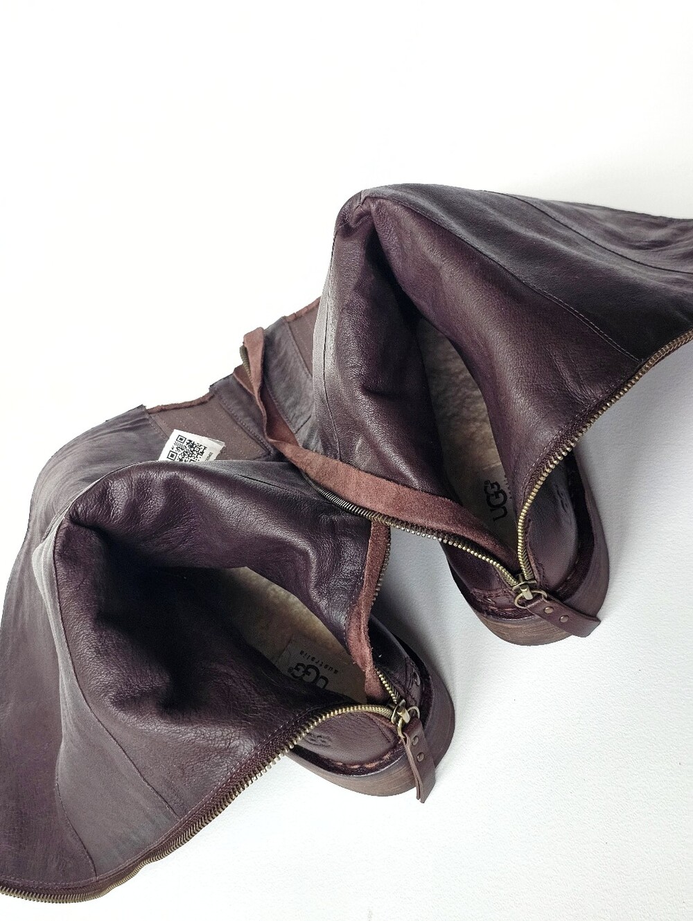 UGG Castille Java Genuine Leather Water Resistant Riding Boots Women’s 7.5 - Picture 10 of 14